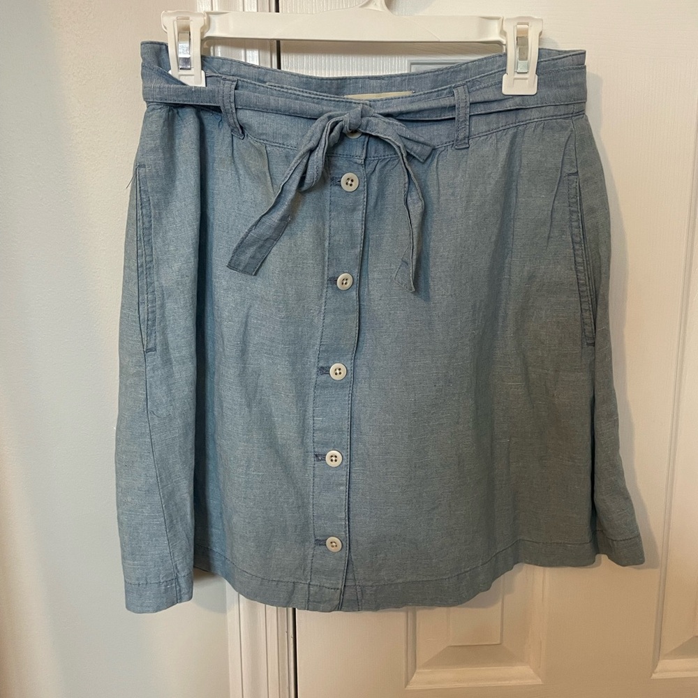 Madewell Denim Button-Front Skirt